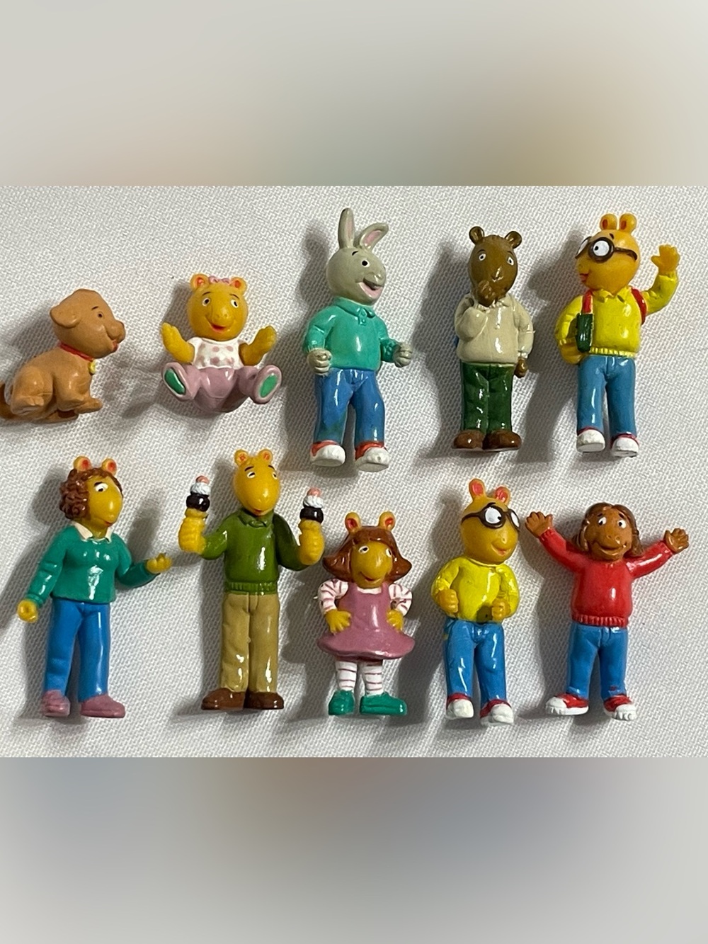 Set of 10 Vintage mini PVC figures from Marc Brown's Arthur TV series Hasbro 90s